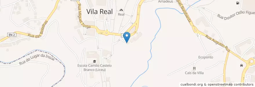 Mapa de ubicacion de Pool Shot en 葡萄牙, 北部大區, Douro, Vila Real, Vila Real, Vila Real.