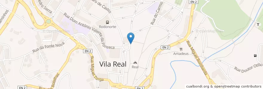 Mapa de ubicacion de Restaurante ALEU en 포르투갈, 노르트 지방, Vila Real, Douro, Vila Real, Vila Real.