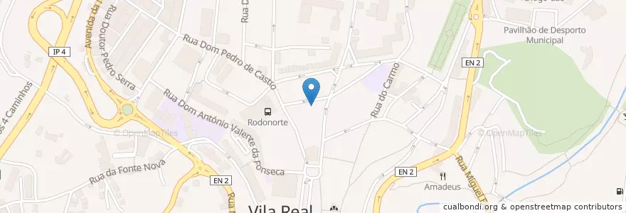 Mapa de ubicacion de Café Paris en Portekiz, Norte, Vila Real, Douro, Vila Real, Vila Real.