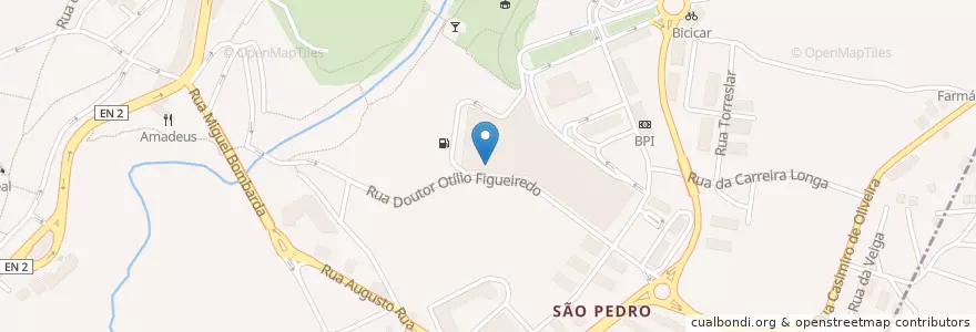 Mapa de ubicacion de Pizza Hut en Portogallo, Nord, Vila Real, Douro, Vila Real, Vila Real.