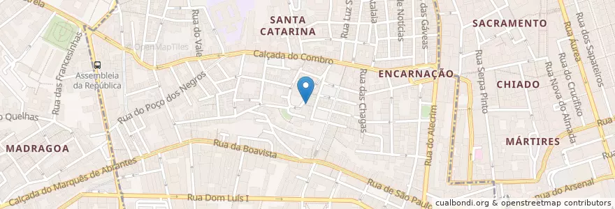 Mapa de ubicacion de O pai tirano en Portekiz, Área Metropolitana De Lisboa, Lisboa, Grande Lisboa, Lizbon, Misericórdia.