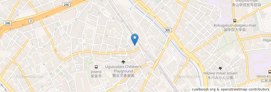 Mapa de ubicacion de 日本デザイナー学院 en Giappone, Tokyo, Shibuya.