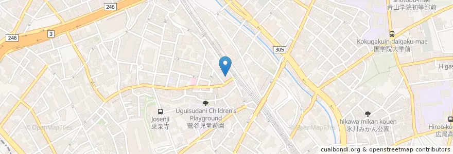 Mapa de ubicacion de 日本写真芸術専門学校 en Jepun, 東京都, 渋谷区.