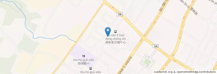 Mapa de ubicacion de 湖南市民活動中心 en Taiwan, 新北市, 林口區.