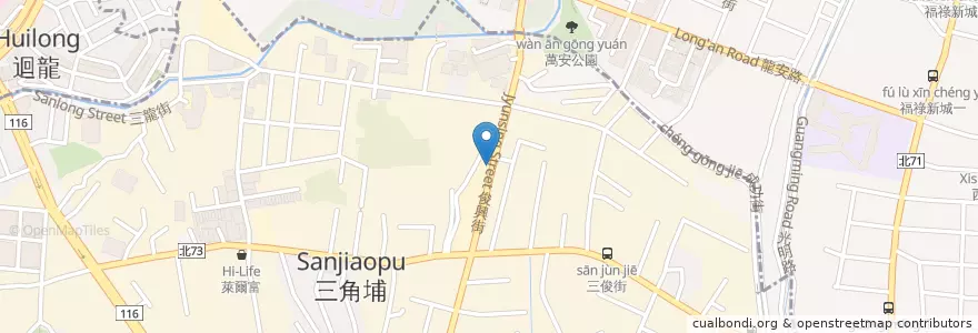 Mapa de ubicacion de 俊興三龍街口 en Taiwán, Nuevo Taipéi, 新莊區, 樹林區.