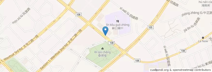 Mapa de ubicacion de Starup Terrace en Taiwan, New Taipei, Linkou District.