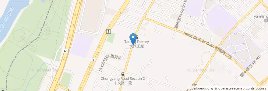Mapa de ubicacion de 中央路一段292巷口 en Taiwán, Nuevo Taipéi, 土城區.