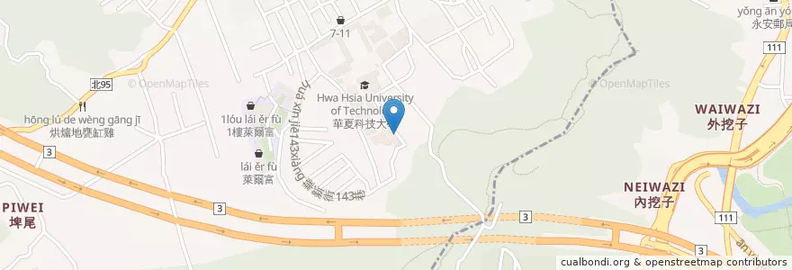 Mapa de ubicacion de 華新街109巷11弄 en Taiwan, Neu-Taipeh, Zhonghe.