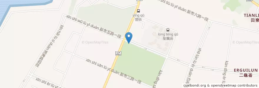 Mapa de ubicacion de 公23公園 en Taiwan, Nuova Taipei, Distretto Di Tamsui.