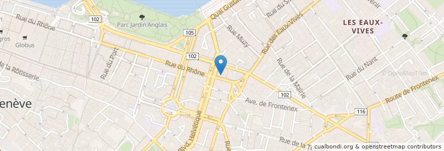Mapa de ubicacion de Molokai Fusion Poke Bar en 스위스, Genève, Genève, Genève.