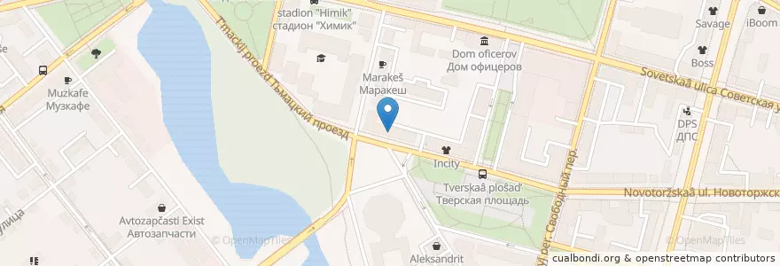 Mapa de ubicacion de Fresh buffet en Russia, Central Federal District, Tver Oblast, Tver, Kalininsky District.