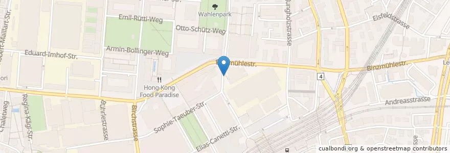 Mapa de ubicacion de Center Eleven en 스위스, 취리히, Bezirk Zürich, Zürich.