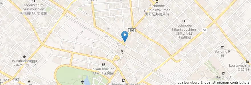 Mapa de ubicacion de 横浜銀行 en Japon, Préfecture De Kanagawa, 相模原市, 中央区.