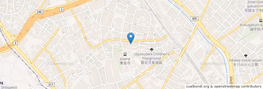 Mapa de ubicacion de 青山製図専門学校 en 日本, 东京都/東京都, 渋谷区.