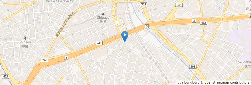 Mapa de ubicacion de ジョイタイム en Japão, Tóquio, 渋谷区.