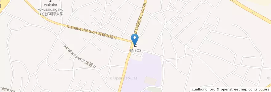 Mapa de ubicacion de ENEOS en Japonya, 茨城県, 土浦市.