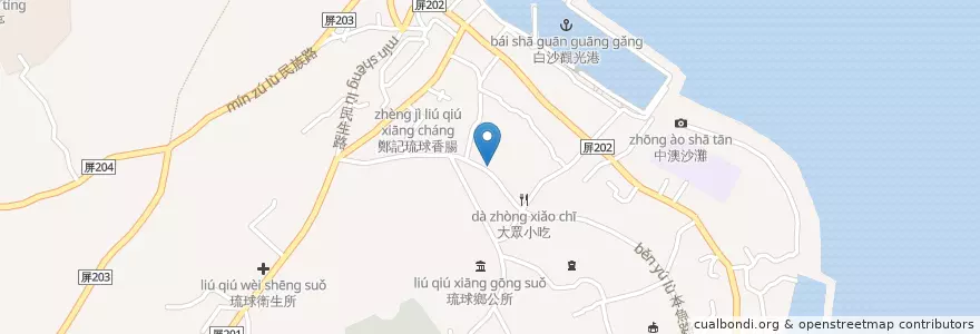 Mapa de ubicacion de 慢板咖啡 en تايوان.