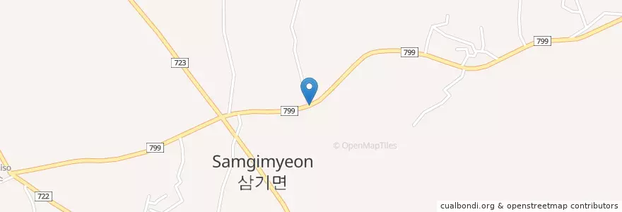 Mapa de ubicacion de 익산시 en كوريا الجنوبية, 전라북도, 익산시.