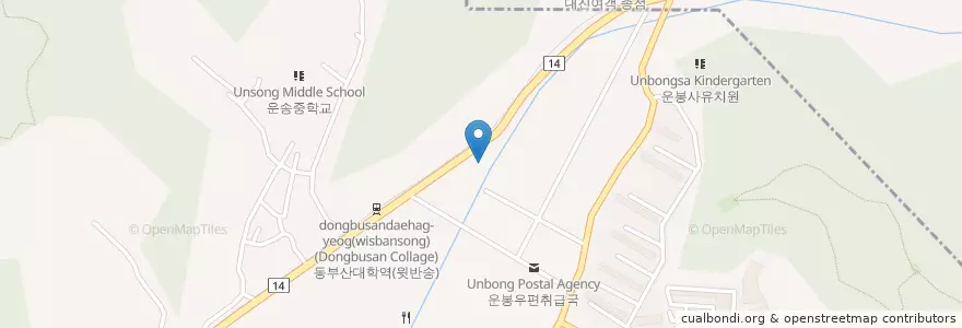 Mapa de ubicacion de 반송대로셀프주유소 en Coreia Do Sul, Busan, 해운대구, 반송동.