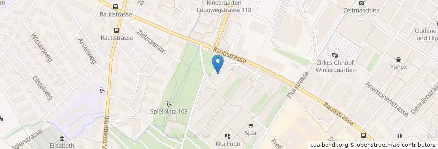 Mapa de ubicacion de Wingtsun en Suisse, Zurich, District De Zurich, Zurich.