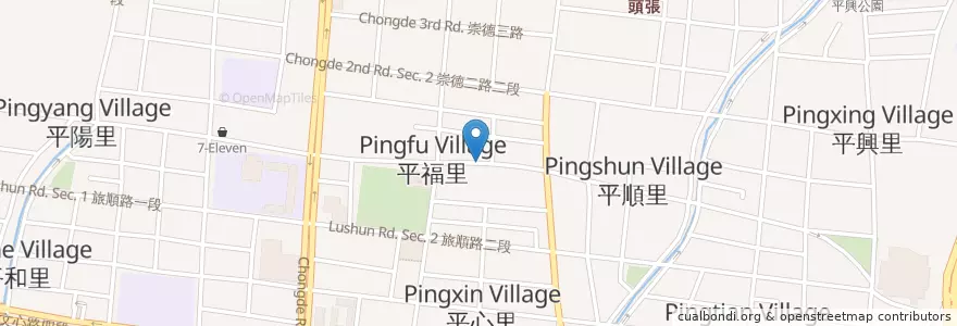 Mapa de ubicacion de 箖coffee en 타이완, 타이중 시, 베이툰 구.