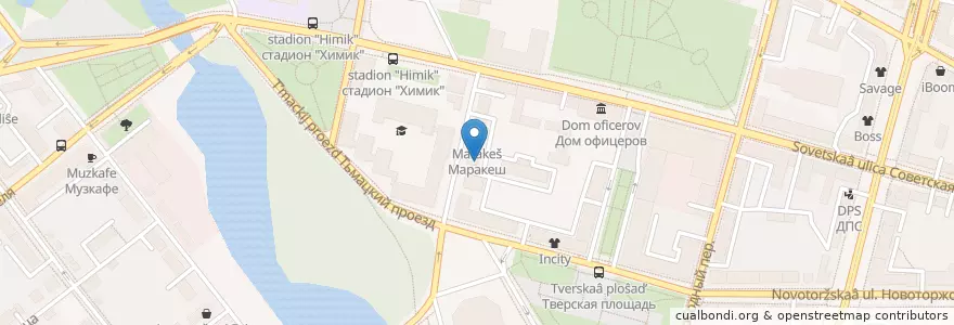 Mapa de ubicacion de Бисквит en Rusia, Distrito Federal Central, Óblast De Tver, Городской Округ Тверь, Калининский Район.