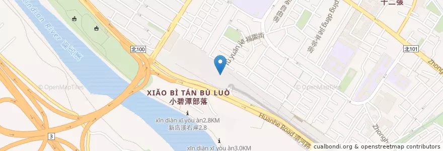 Mapa de ubicacion de IKEA新店店停車場 en 臺灣, 新北市, 新店區.