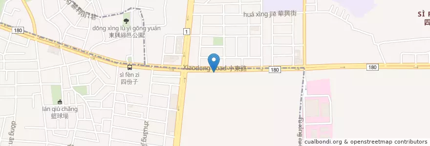 Mapa de ubicacion de 平實公園站 en Taïwan, Tainan, District De Yongkang.