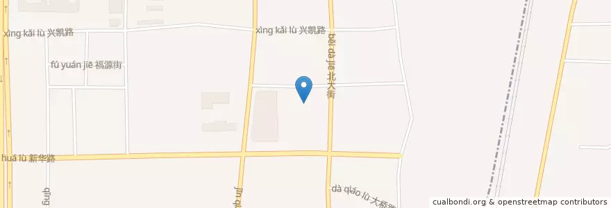 Mapa de ubicacion de Xinhualu Subdistrict en China, Hebei, Shijiazhuang City, Xinhua District, Xinhualu Subdistrict.