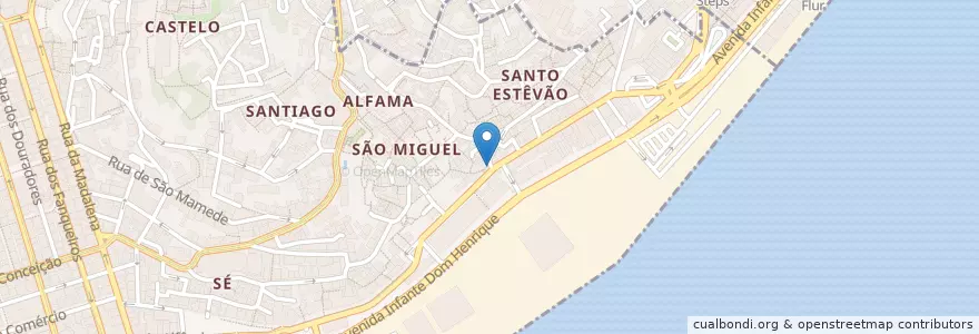Mapa de ubicacion de Giallo artisan gelato en Portugal, Lisbonne, Grande Lisboa, Lisbonne, Santa Maria Maior.