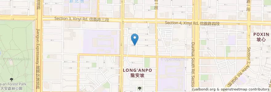 Mapa de ubicacion de 吉米樂狗 en 台湾, 新北市, 台北市, 大安区.