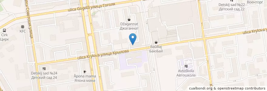 Mapa de ubicacion de Почта России 630091 en Rusia, Сибирский Федеральный Округ, Wilayah Novosibirsk, Городской Округ Новосибирск.
