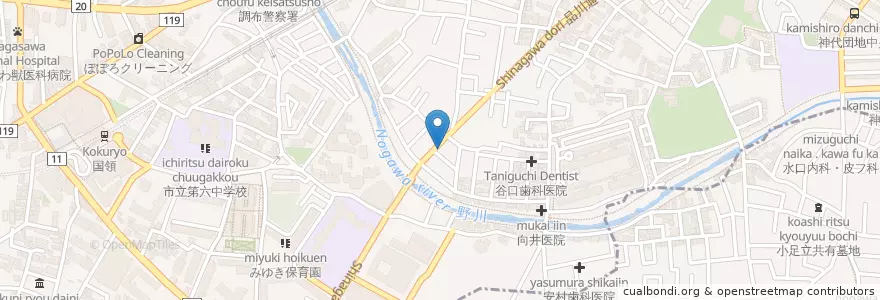 Mapa de ubicacion de Concerto en 日本, 东京都/東京都, 調布市.