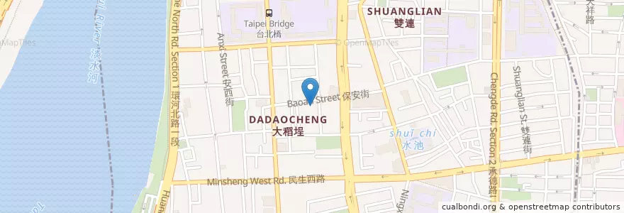 Mapa de ubicacion de 包眼科診所 en 臺灣, 新北市, 臺北市, 大同區.