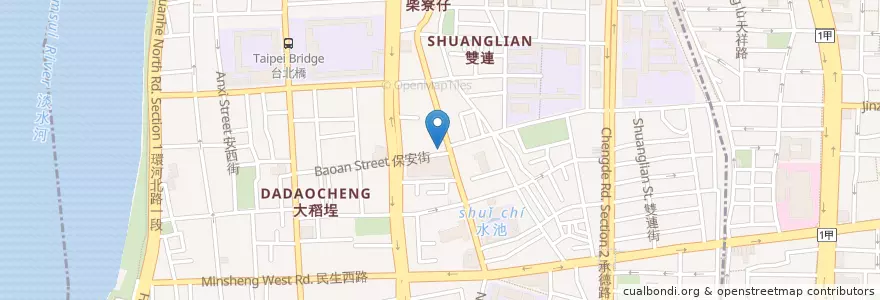 Mapa de ubicacion de 聖心婦產科診所 en 臺灣, 新北市, 臺北市, 大同區.