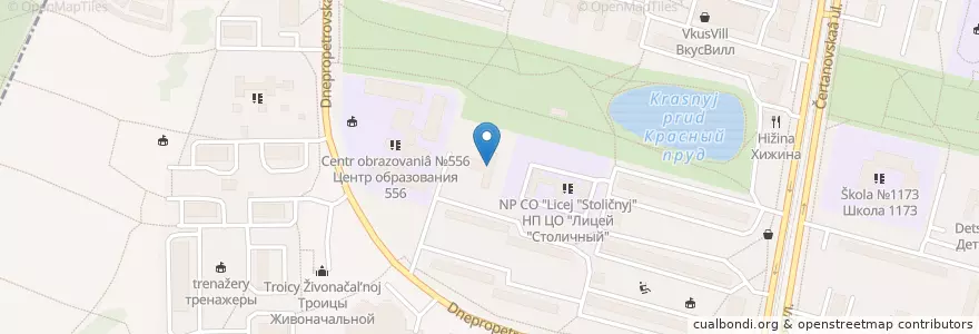Mapa de ubicacion de Детская стоматологическая поликлиника № 43 en Rússia, Distrito Federal Central, Москва, Южный Административный Округ, Chertanovo Tsentralnoye (Distrito).