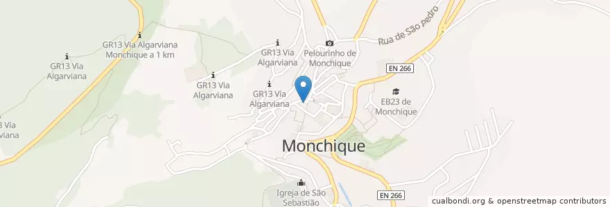 Mapa de ubicacion de Farmácia Moderna en Portugal, Algarve, Algarve, Faro, Monchique, Monchique.