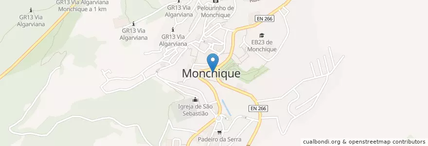 Mapa de ubicacion de Gelateria Fonte Dos Chorões en Португалия, Алгарве, Алгарви, Faro, Monchique, Monchique.