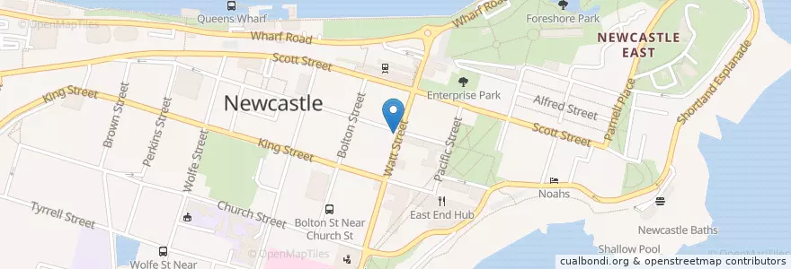 Mapa de ubicacion de Soul Cafe en Australia, New South Wales, Newcastle-Maitland.