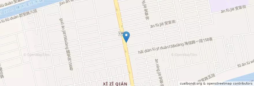 Mapa de ubicacion de 陳昱成耳鼻喉科 en Tayvan, 臺南市, 安南區.