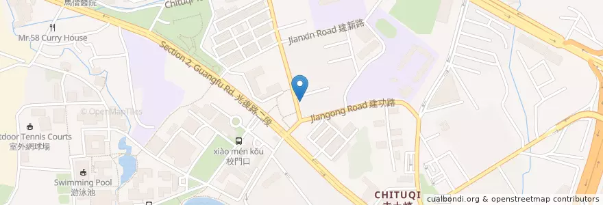 Mapa de ubicacion de 板本章魚燒 en تايوان, مقاطعة تايوان, سين شو, 東區.