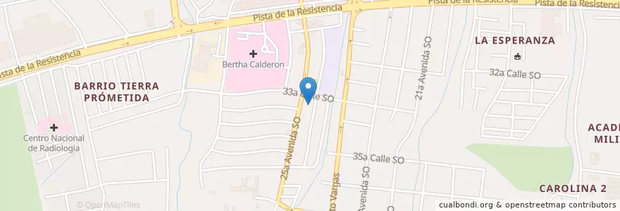 Mapa de ubicacion de Clínica Dr. Salgado en ニカラグア, マナグア県, Managua (Municipio).
