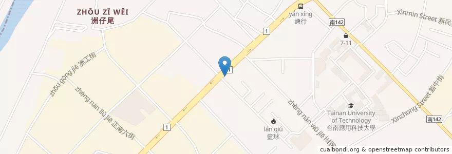 Mapa de ubicacion de 台南蔡 en 臺灣, 臺南市, 永康區.