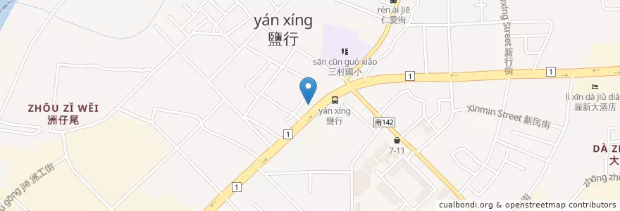 Mapa de ubicacion de 大佳診所 en Taiwan, Tainan, Yongkang District.
