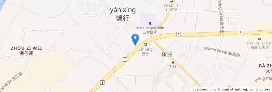 Mapa de ubicacion de 美日康藥局 en Taiwan, Tainan, Yongkang.