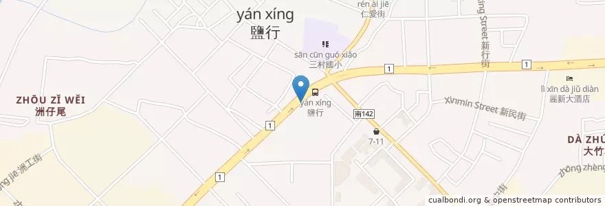Mapa de ubicacion de 國光客運 en Тайвань, Тайнань, 永康區.