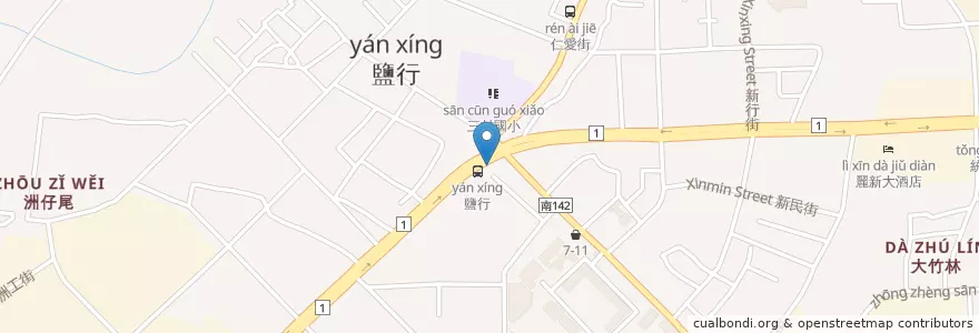 Mapa de ubicacion de 和欣客運 en 臺灣, 臺南市, 永康區.
