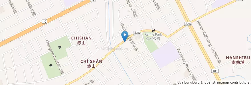 Mapa de ubicacion de LOUTI 楼梯 en 臺灣, 高雄市, 仁武區.