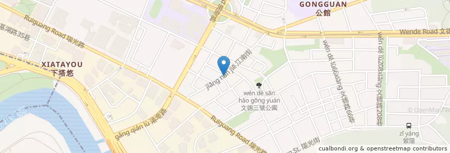 Mapa de ubicacion de 邵媽食堂 en 타이완, 신베이 시, 타이베이시, 네이후 구.