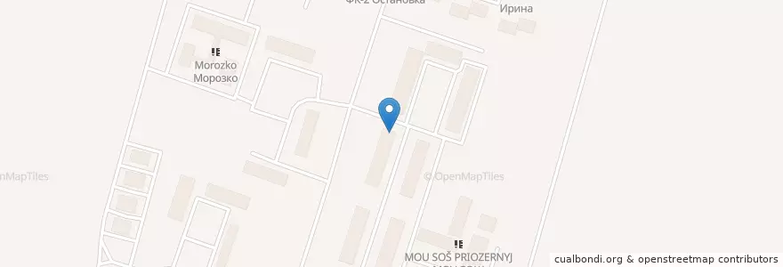 Mapa de ubicacion de сельское поселение Приозёрный en Russia, Ural Federal District, Yamalo-Nenets Autonomous Okrug, Nadymsky Rayon, Сельское Поселение Приозёрный.